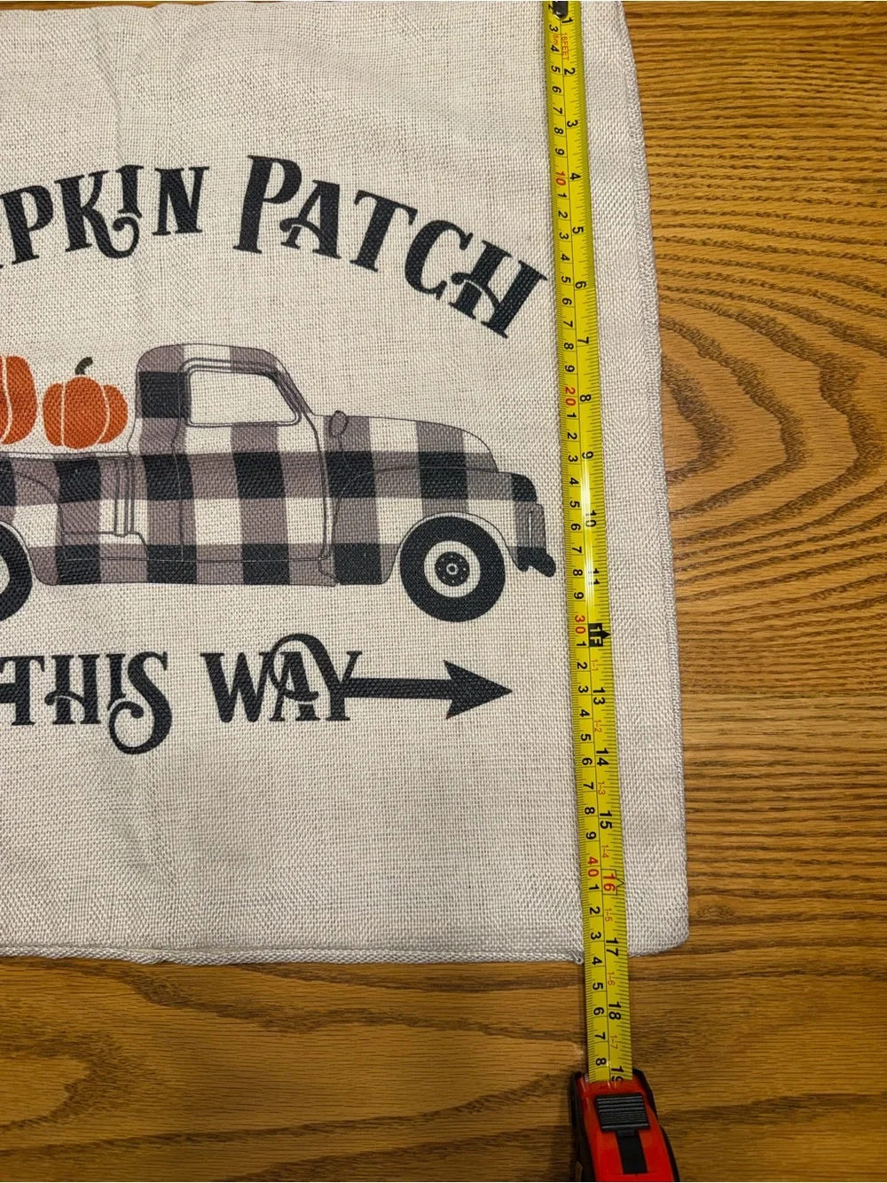 Fall Pumpkin Patch This Way/ Truck pillow cover (NO pillow included)